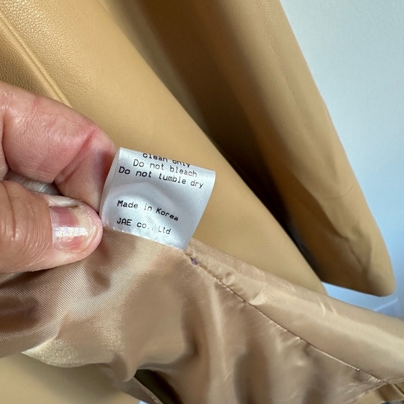 Storets Kimberly Pleather Jacket Size S/M - Picture 5 of 5